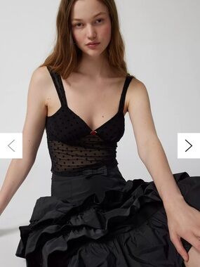 Motel Brietta Swiss Dot Top - Small - festival Coachella stagecoach - Never worn